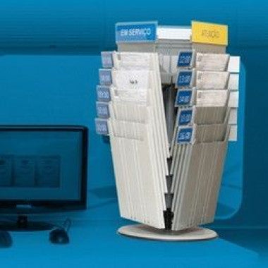 Suporte Giratório para Escaninhos com Rodízios