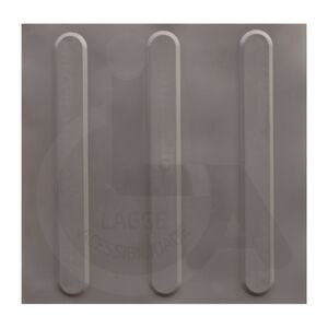 Piso Tátil PVC 25x25 Direcional Cinza 600x600