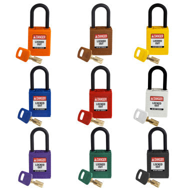 Cadeado Brady SafeKey 38mm - Segurança Avançada em Nylon