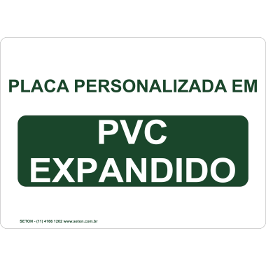Placa de Sinalização Personalizada em PVC para Segurança