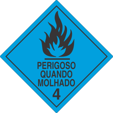 Rolo de Etiquetas Perigosas Quando Molhadas - 500 Unidades