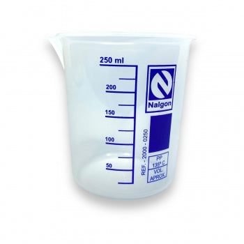 Bequer De Plastico Polipropileno Graduado Autoclavavel 250 Ml Nalgon 1037 1
