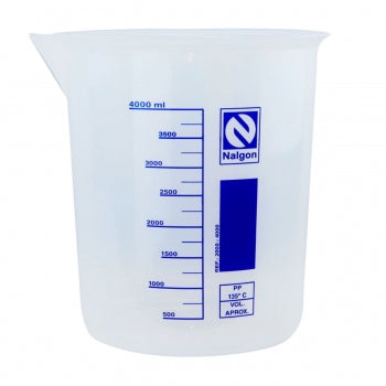 Bequer De Plastico Polipropileno Graduado Autoclavavel 4000 Ml Nalgon 1029 1