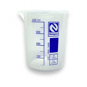 Bequer De Plastico Polipropileno Graduado Autoclavavel 400 Ml Nalgon 1035 1