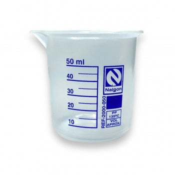 Bequer De Plastico Polipropileno Graduado Autoclavavel 50 Ml Nalgon 1043 1
