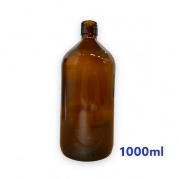 Frasco De Vidro Ambar Sem Tampa 1000 Ml R31 1395 1