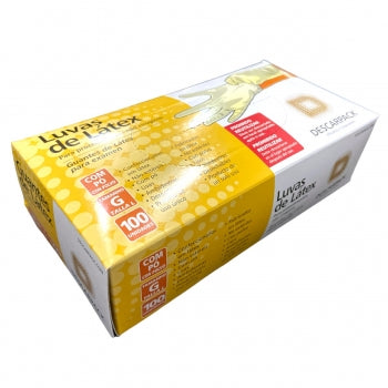Luva De Procedimento Latex Com Po 100 Un Descarpack G 959 2