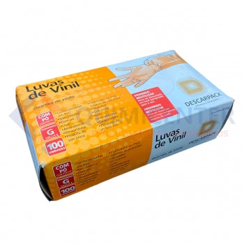 Luva De Vinil Com Po 100 Un Descarpack G 957 1