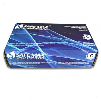 Luva Nitrilica Sem Po Azul 100 Un Supermax G 1824 1