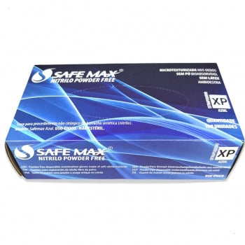 Luva Nitrilica Sem Po Azul 100 Un Supermax PP 1830 1