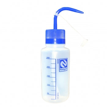 Pisseta Graduada Em Polietileno Frasco Lavador 250 Ml Nalgon Tampa Azul 1657 1