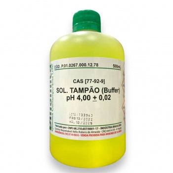 Solucao Tampao Buffer pH 4 00 500 Ml Dinamica 865 1