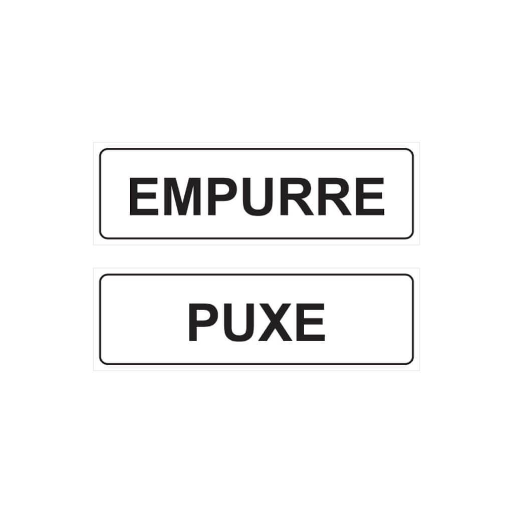Adesivo puxe-empurre par 25 x 7cm
