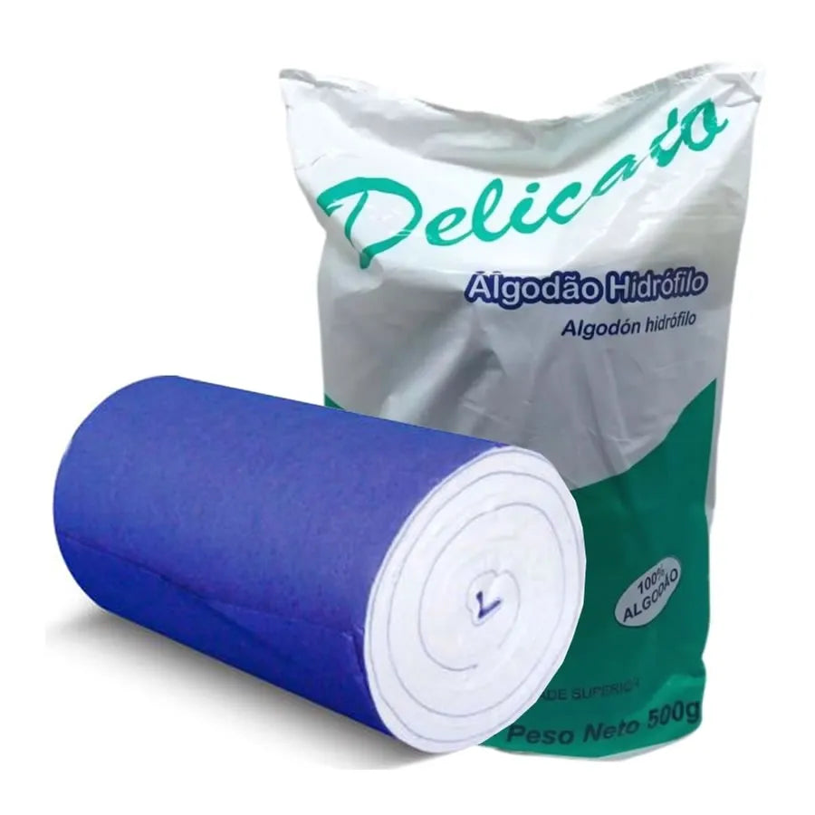 Algodão Hidrófilo 500g Rolo Delicato Cremer