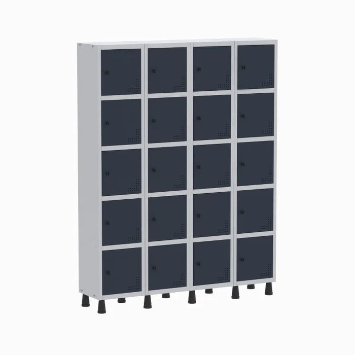 Armário Locker Guarda Volume Aço Light 20 Portas 138x179,5cm