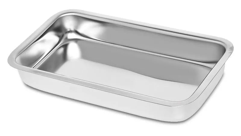 Bandeja Retangular Lisa Inox Econox 22x12x3,5cm Fami