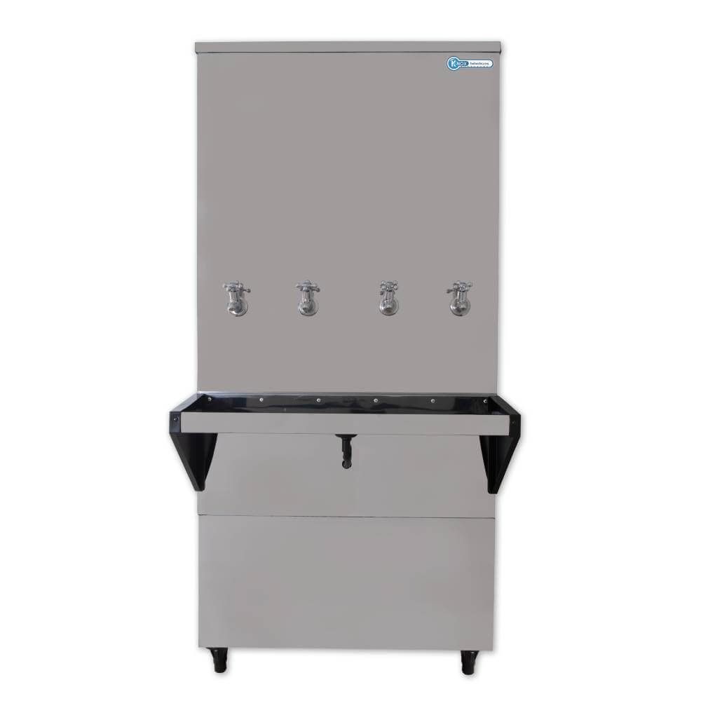 Bebedouro Industrial de Coluna Knox 200 Litros 3 Torneiras Geladas e 1 Natural Inox - 220V