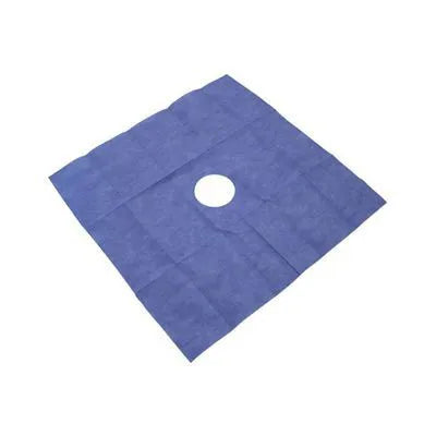 campo cirúrgico fenestrado 50x50cm sms azul unidade protdesc