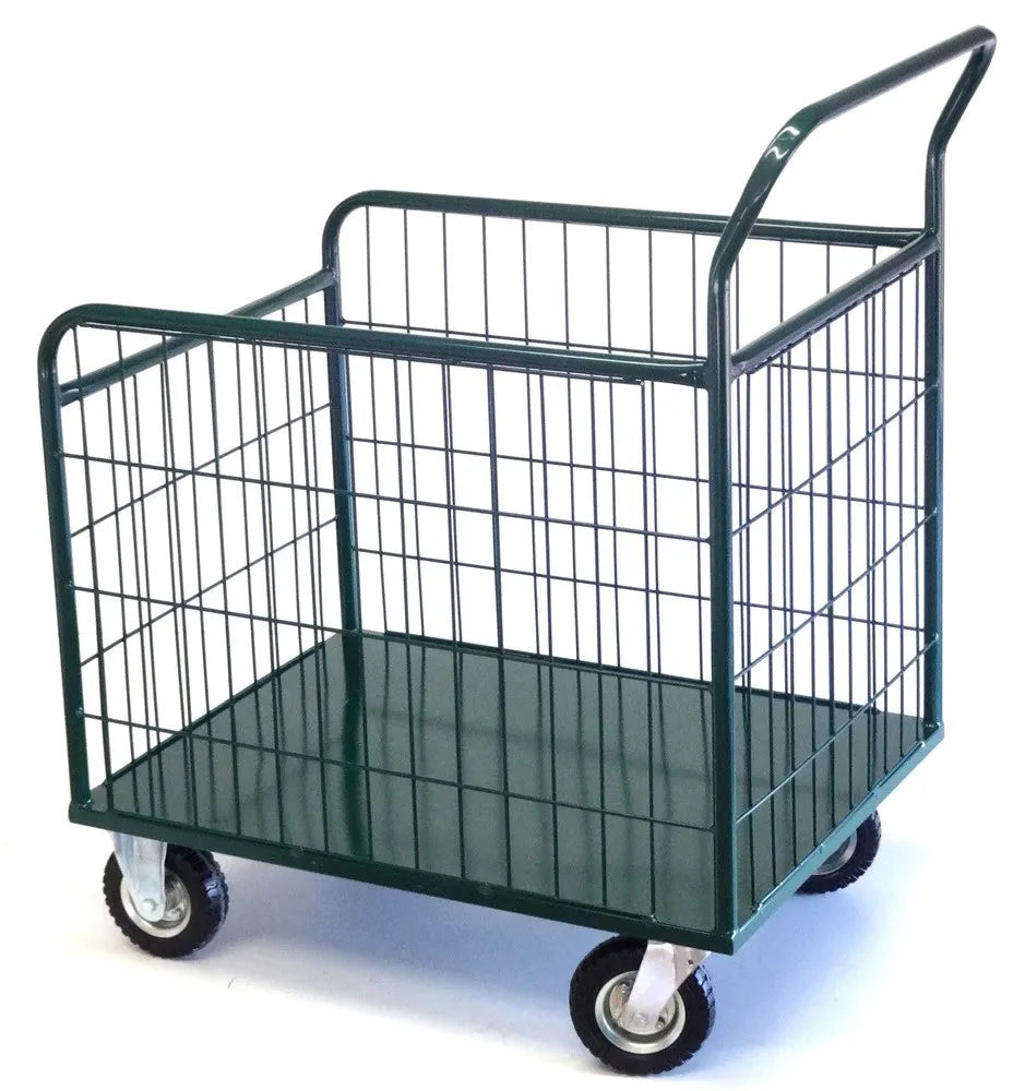 Carrinho Abastecimento Multiuso 250L Chapa de Aço & Roda Pneu 6x2