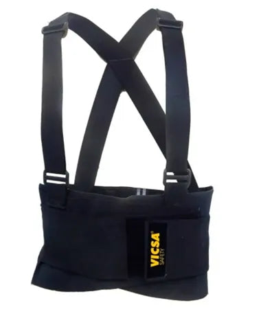 Cinta Ergonômica Abdominal Com Suspensório Reforçada e Confortável Vicsa Ergo Black Vic-41110