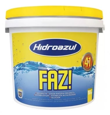 Cloro Faz Hidroazul Multiação Balde 10kg