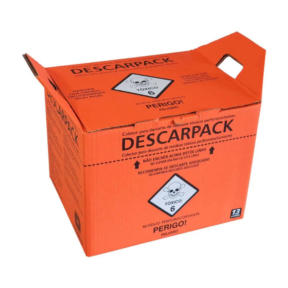 Coletor para Resíduos Tóxicos 13L Descarpack
