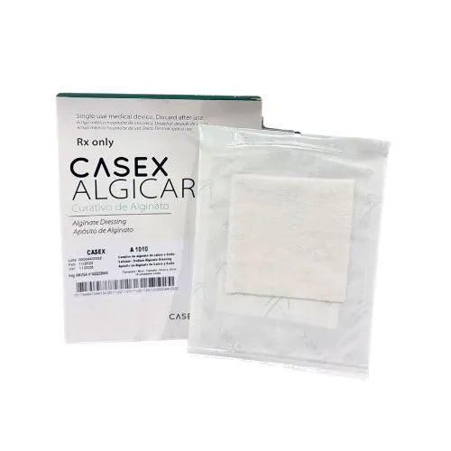 Curativo De Alginato De Cálcio e Sodio 10cm X 10cm Unidade Casex