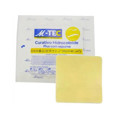Curativo Hidrocoloide Com Espuma M-TEC 10cm X 10cm Unidade Missner