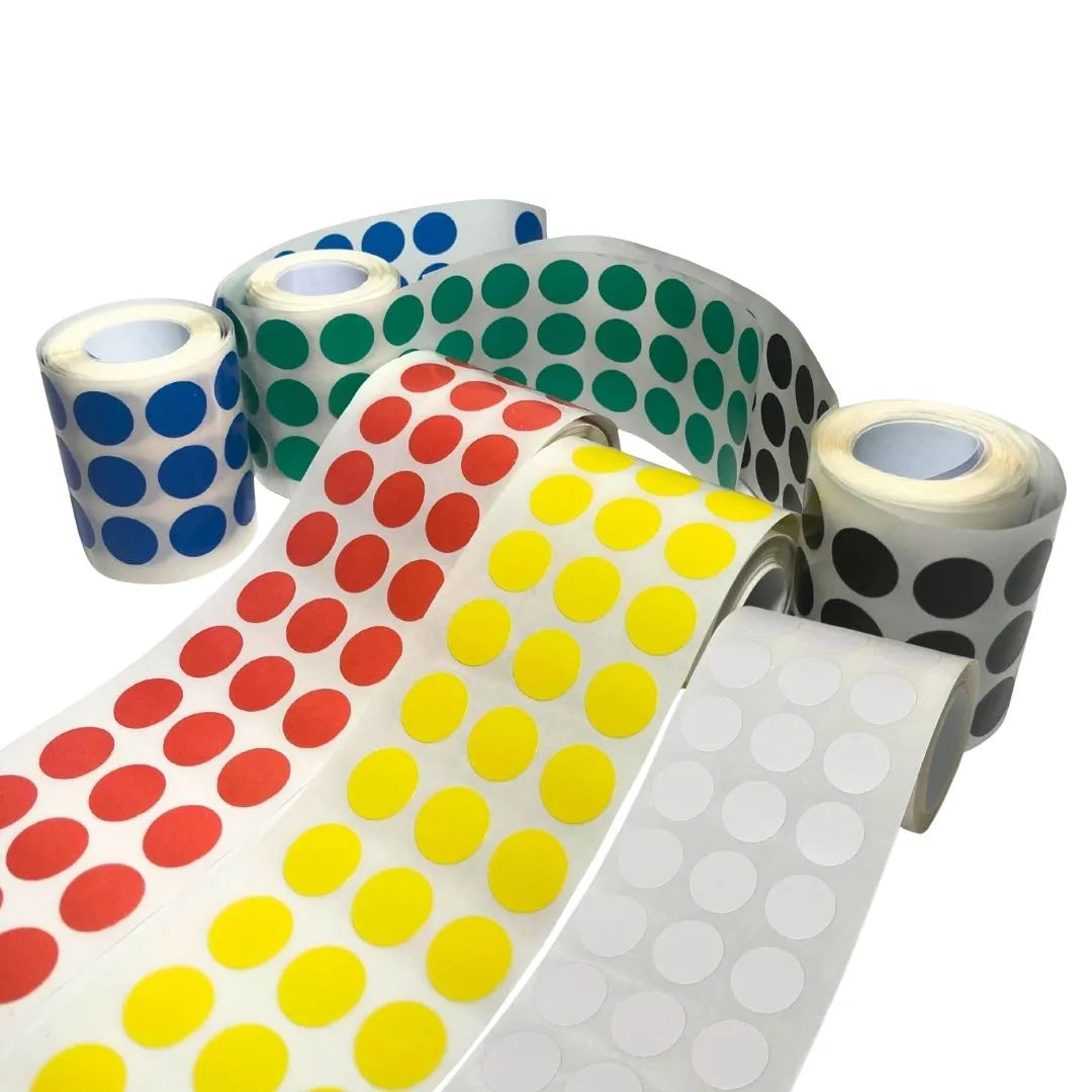 Kit Etiquetas Coloridas Opção 15x15 Bolinha Controle Lote