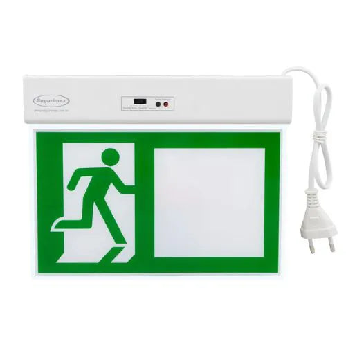 Luminária Balizamento Rota de Fuga Dupla Face Segurimax