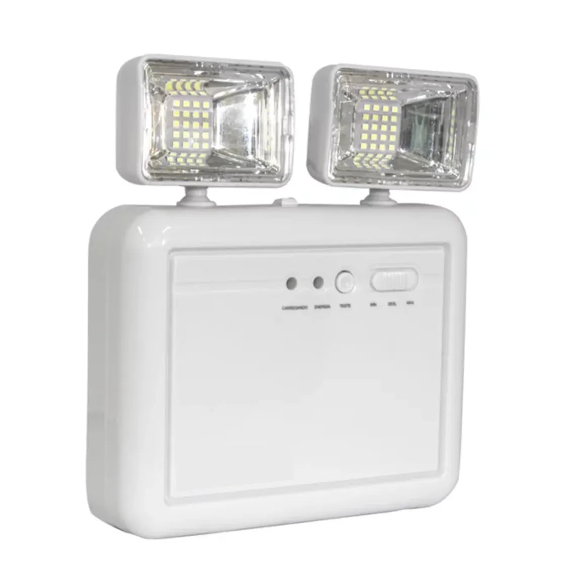 Luminária de Emergência LED 1200 Lumens e 2 Faróis L&D
