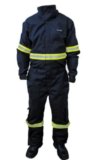 Macacão de Segurança Eletricista Risco 4 Azul Guardian DX ATPV 44 Anti-Chama CA 51756