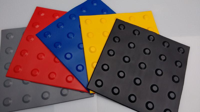 Piso Tátil Alerta Pvc Flexível Wa 25x25 Amarelo