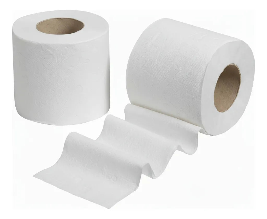 Papel higienico folha simples e folha dupla