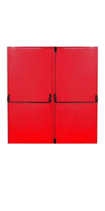 Porta Corta Fogo P90 1,60 x 2,10m (2 folhas) Vermelha com Barra Antipanico