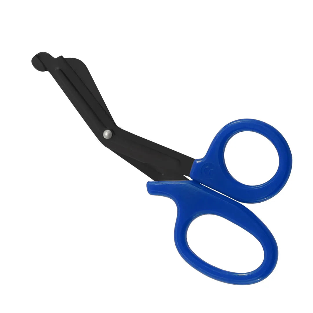 tesoura para bandagem 14cm black edition azul md