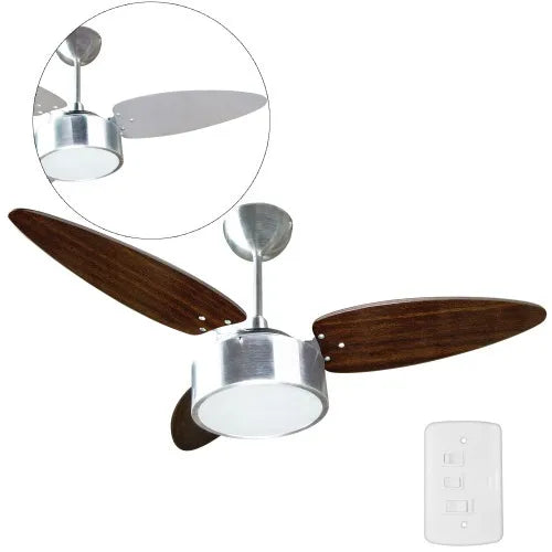 Ventilador de teto 3 pás em mdf dupla face - Fharo 220V