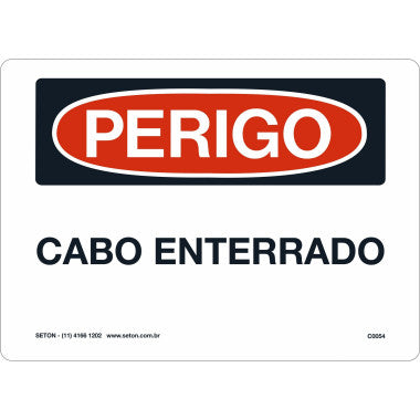 Placa de Sinalização de Perigo - Normas NR26 e NR18