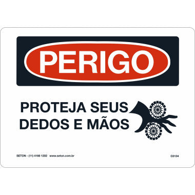Placa de Perigo - Sinalização de Riscos para Segurança