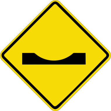 Placa de Sinalização de Trânsito Depressão - Alumínio 50cm