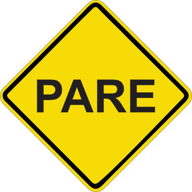 Placa de Parada Obrigatória para Sinalização de Trânsito