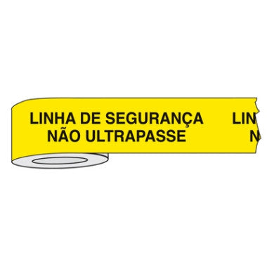 Fita de Isolamento de Área com Impressão de Segurança | 7,6cm x 300m