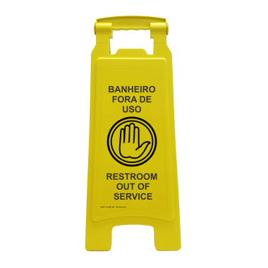 Placa de Sinalização - Banheiro Fora de Uso
