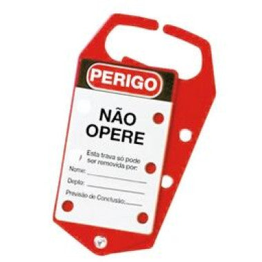 Garra de Travamento com Cartão de Identificação