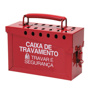 Caixa de Travamento Portátil para Segurança em Equipamentos