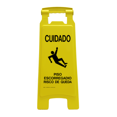 Placa de Sinalização - Cuidado Piso Escorregadio