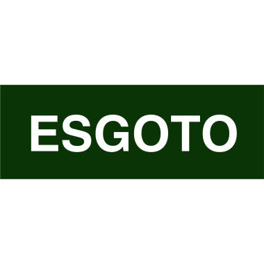 Marcador Adesivo para Identificação de Esgoto