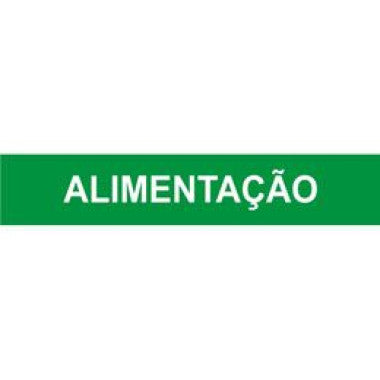 Marcador de Tubulação Autoadesivo - Indicação de Alimentação