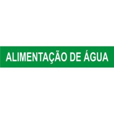 Marcador Autoadesivo de Tubulação - Água