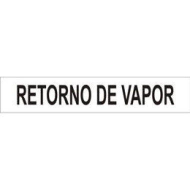 Marcador Autoadesivo para Tubulação - Retorno de Vapor